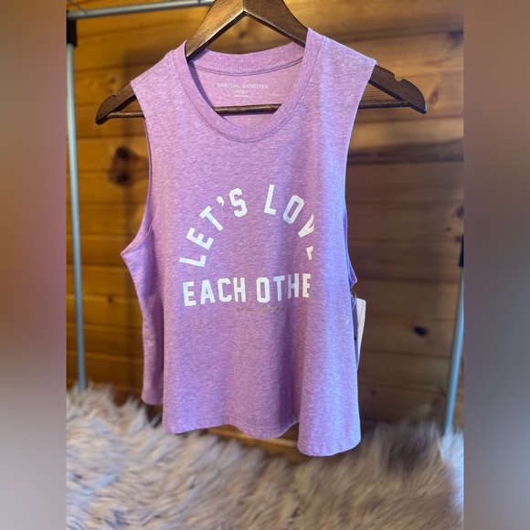 NWT 🏷️ SPIRITUAL GANGSTER -Pink Crop tank. - Picture 16 of 16